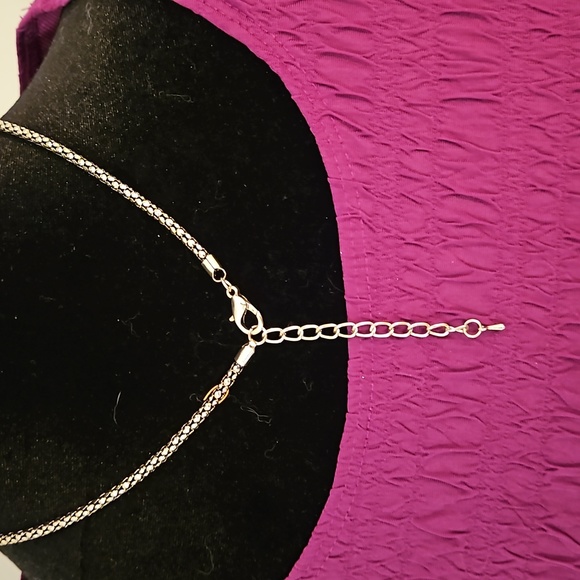 Turquoise & Silver colored Fish Necklace & Earrings - Alex Ryan, by CK Designs - Picture 4 of 7